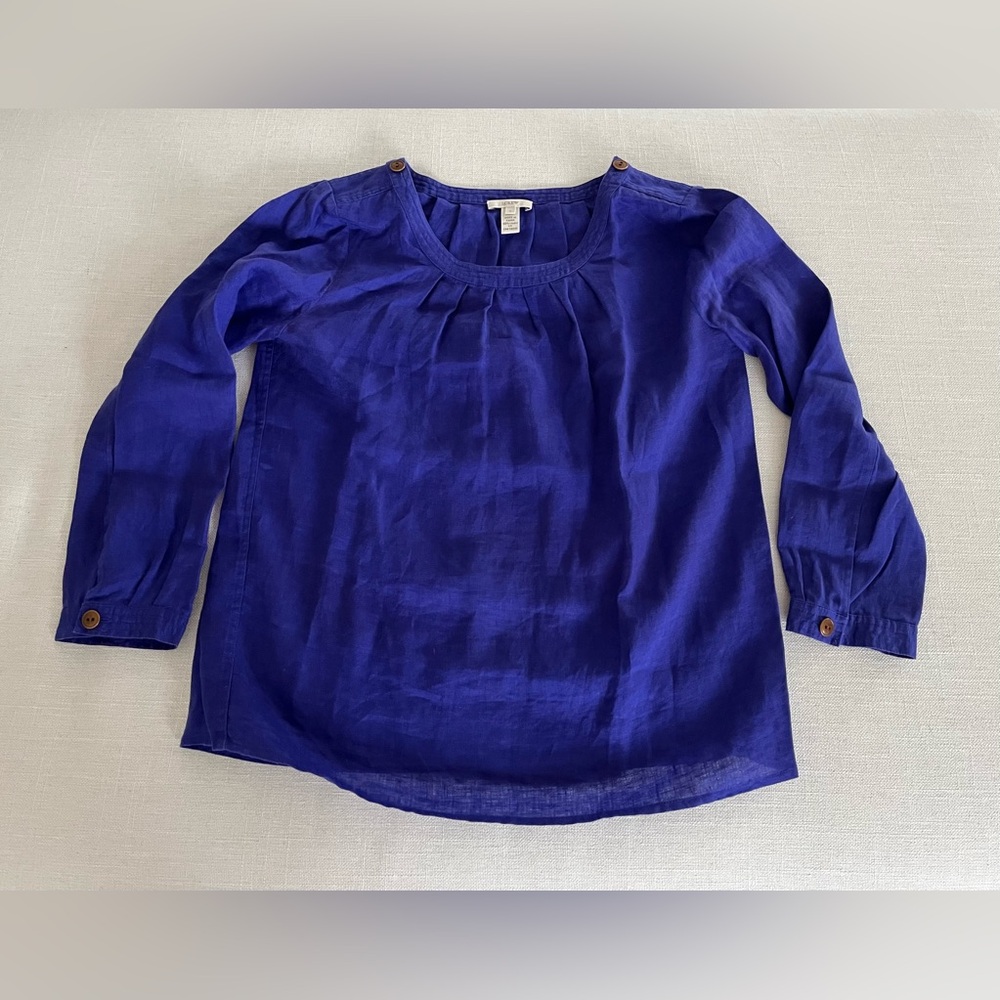 JCrew 100% linen top, size 0